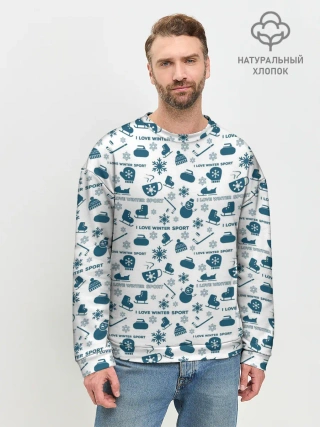 Мужской свитшот базовый / Зимние виды спорта