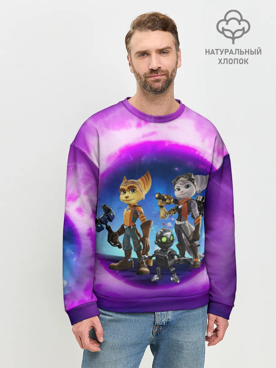 Мужской свитшот базовый / Ratchet & Clank 2 Rift Apart