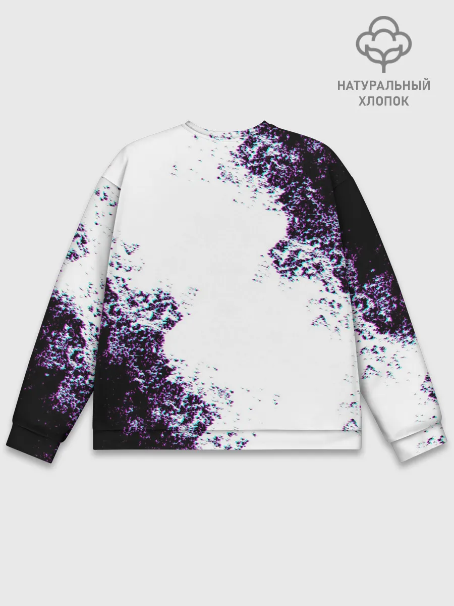 Мужской свитшот базовый / THE WITCHER GLITCH / ГЛИТЧ