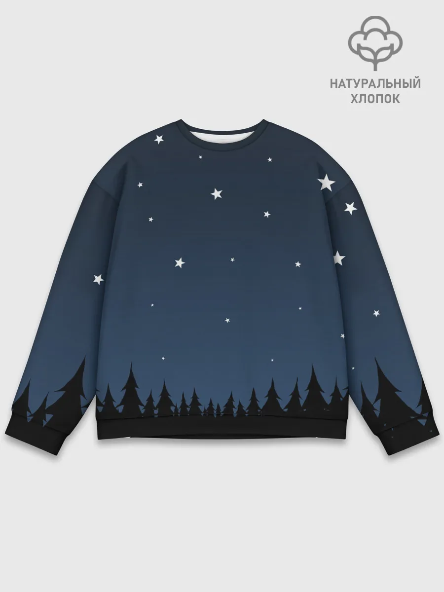 Мужской свитшот базовый / Ночное небо