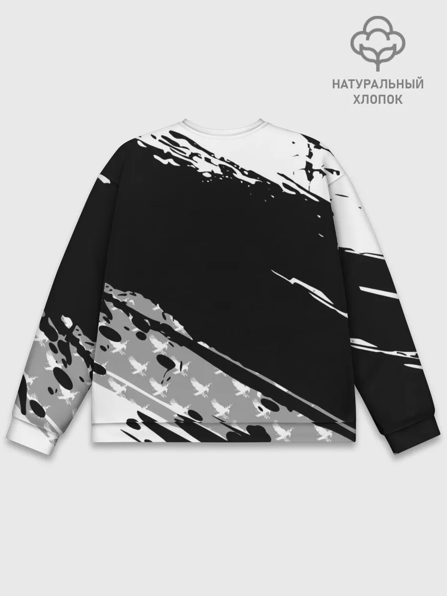 Мужской свитшот базовый / Haikyuu!! Ворон иероглиф