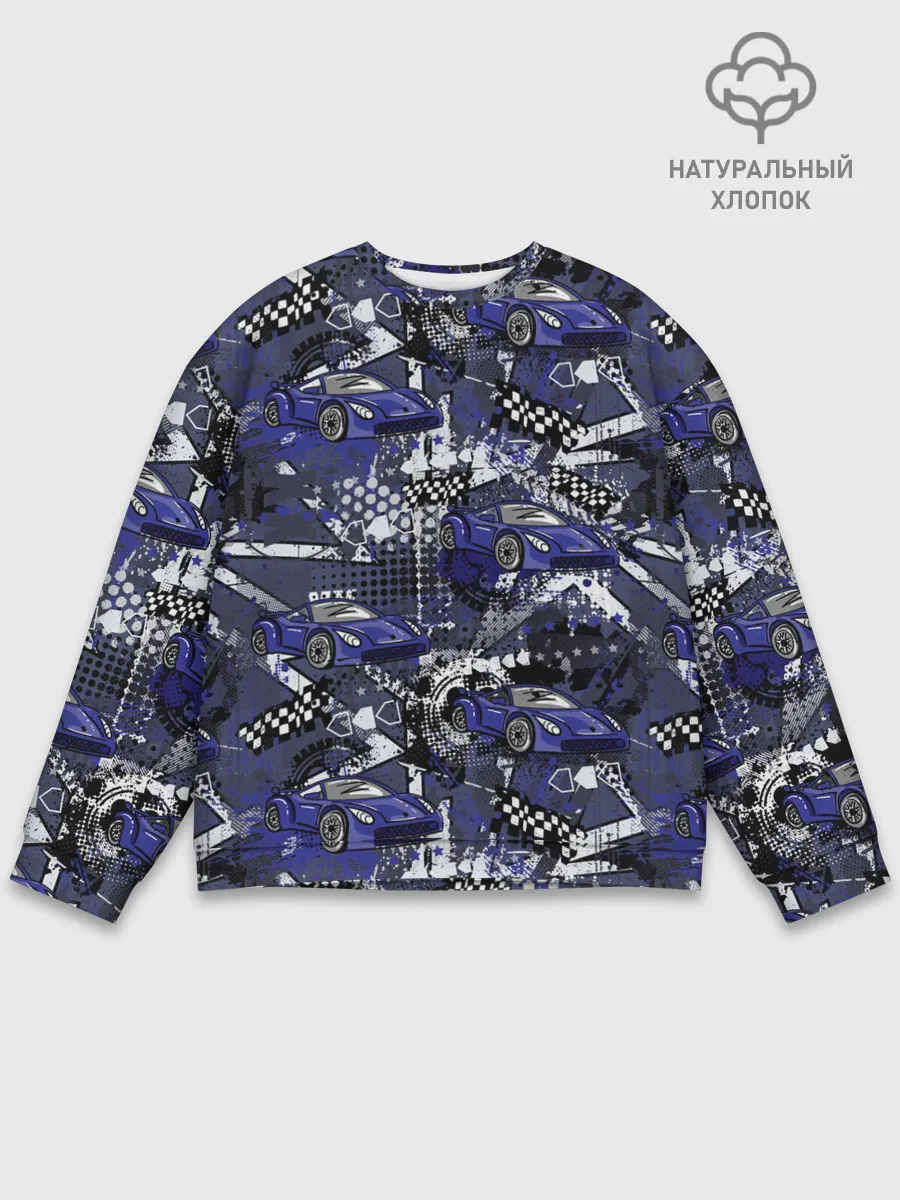 Мужской свитшот базовый / Гоночная машина