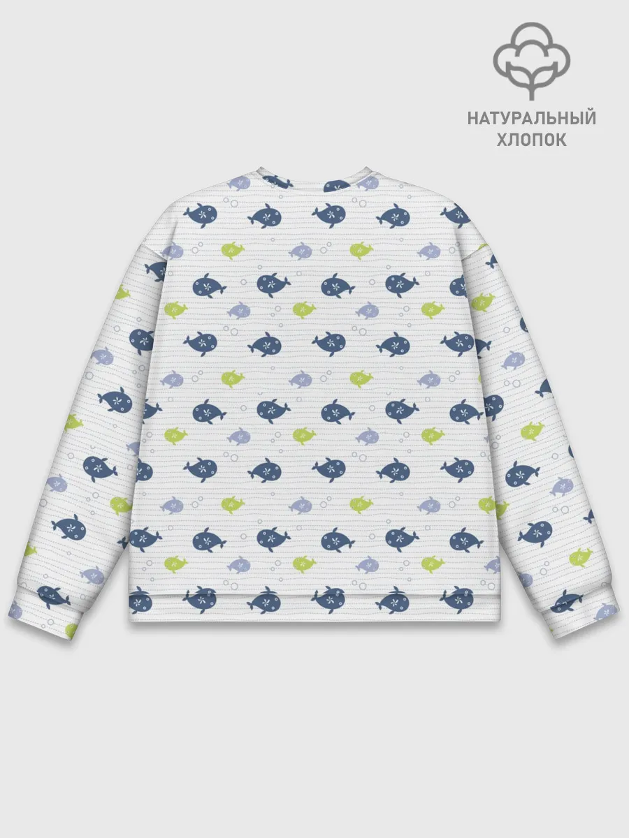Мужской свитшот базовый / Рыбы