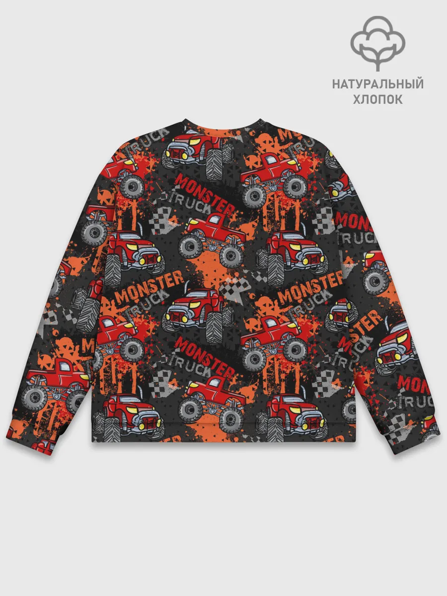 Мужской свитшот базовый / MONSTER TRUCK RED