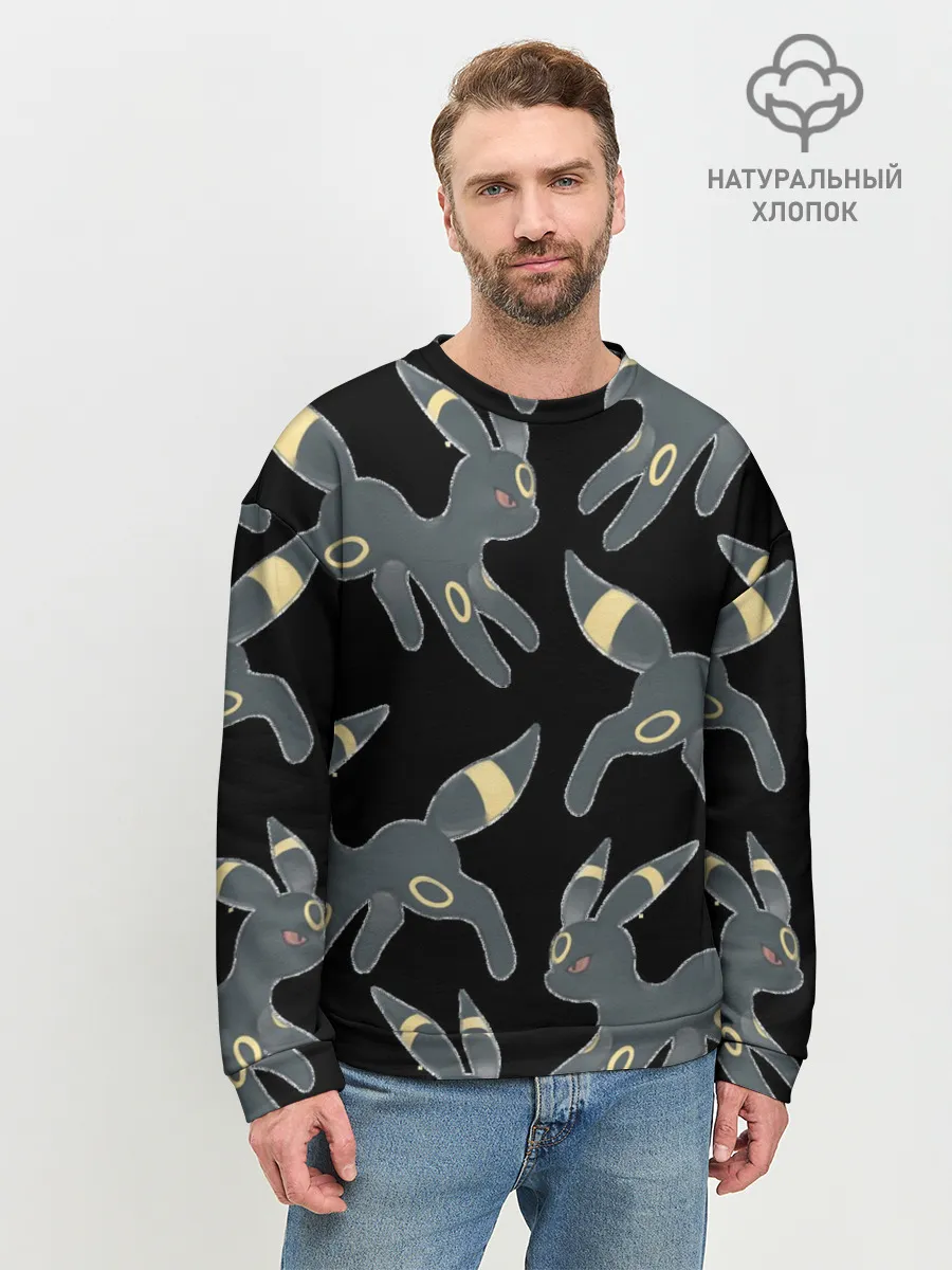 Мужской свитшот базовый / покемон Амбреон