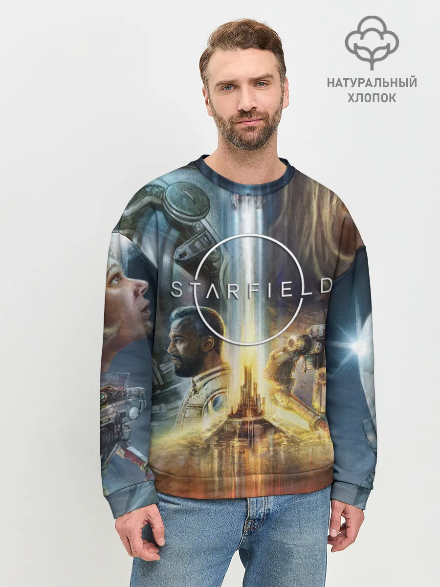 Мужской свитшот базовый / Starfield Обложка