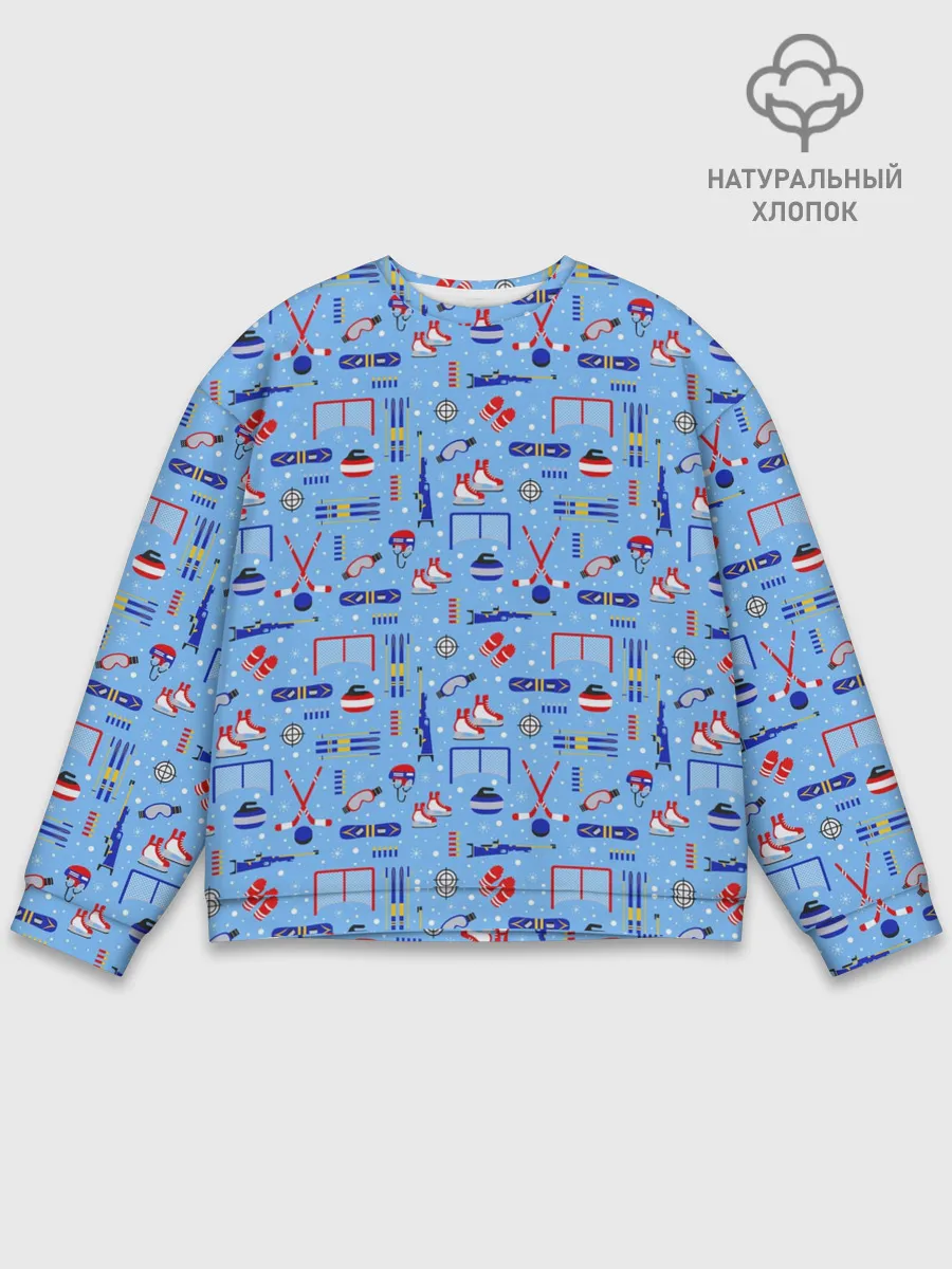 Мужской свитшот базовый / Зимние виды спорта