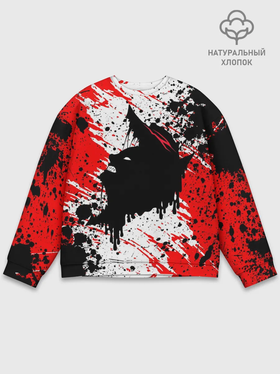 Мужской свитшот базовый / БЕРСЕРК краска брызги