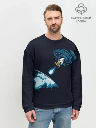Мужской свитшот базовый / Небесный хадукен
