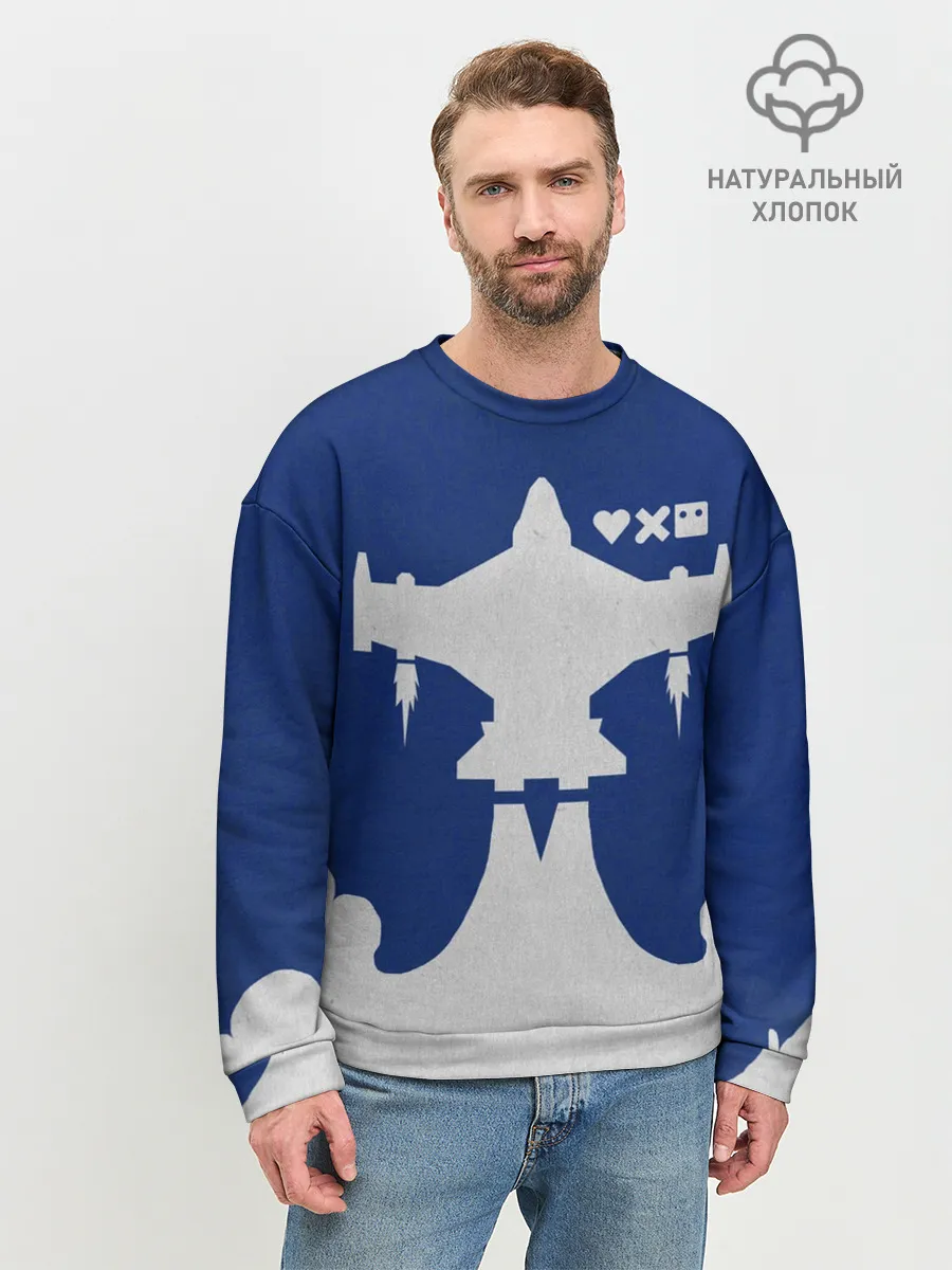 Мужской свитшот базовый / Love Death And Robots. Lucky 13