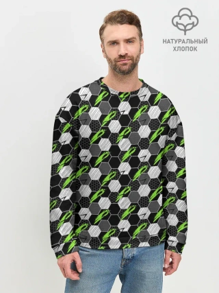 Мужской свитшот базовый / Текстура мяча