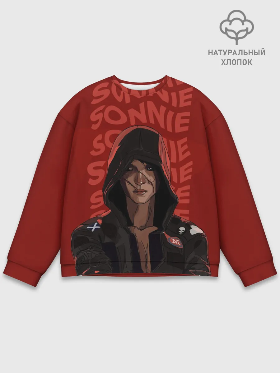 Мужской свитшот базовый / Love Death And Robots. Sonnie