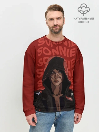 Мужской свитшот базовый / Love Death And Robots. Sonnie