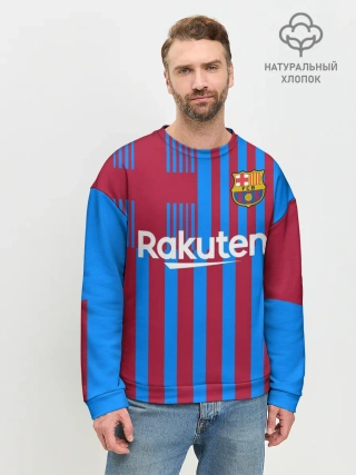 Мужской свитшот базовый / Домашняя форма ФК «Барселона»