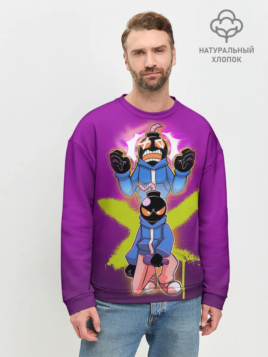 Мужской свитшот базовый / whitty граффити