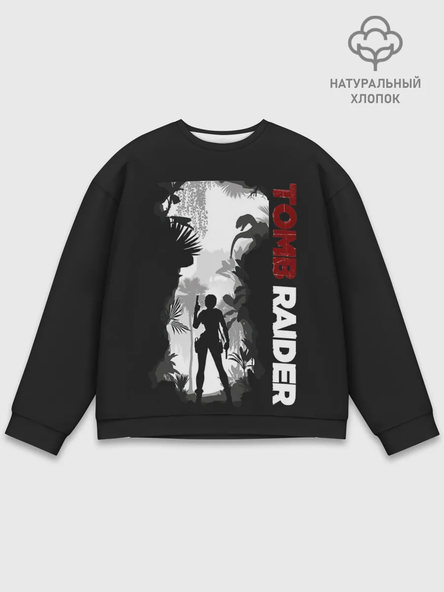 Мужской свитшот базовый / Lara in jungle