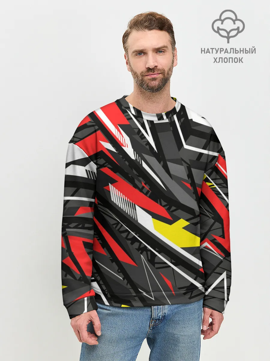 Мужской свитшот базовый / Фон. Абстракция.