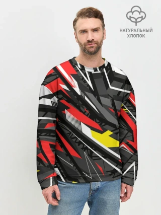 Мужской свитшот базовый / Фон. Абстракция.