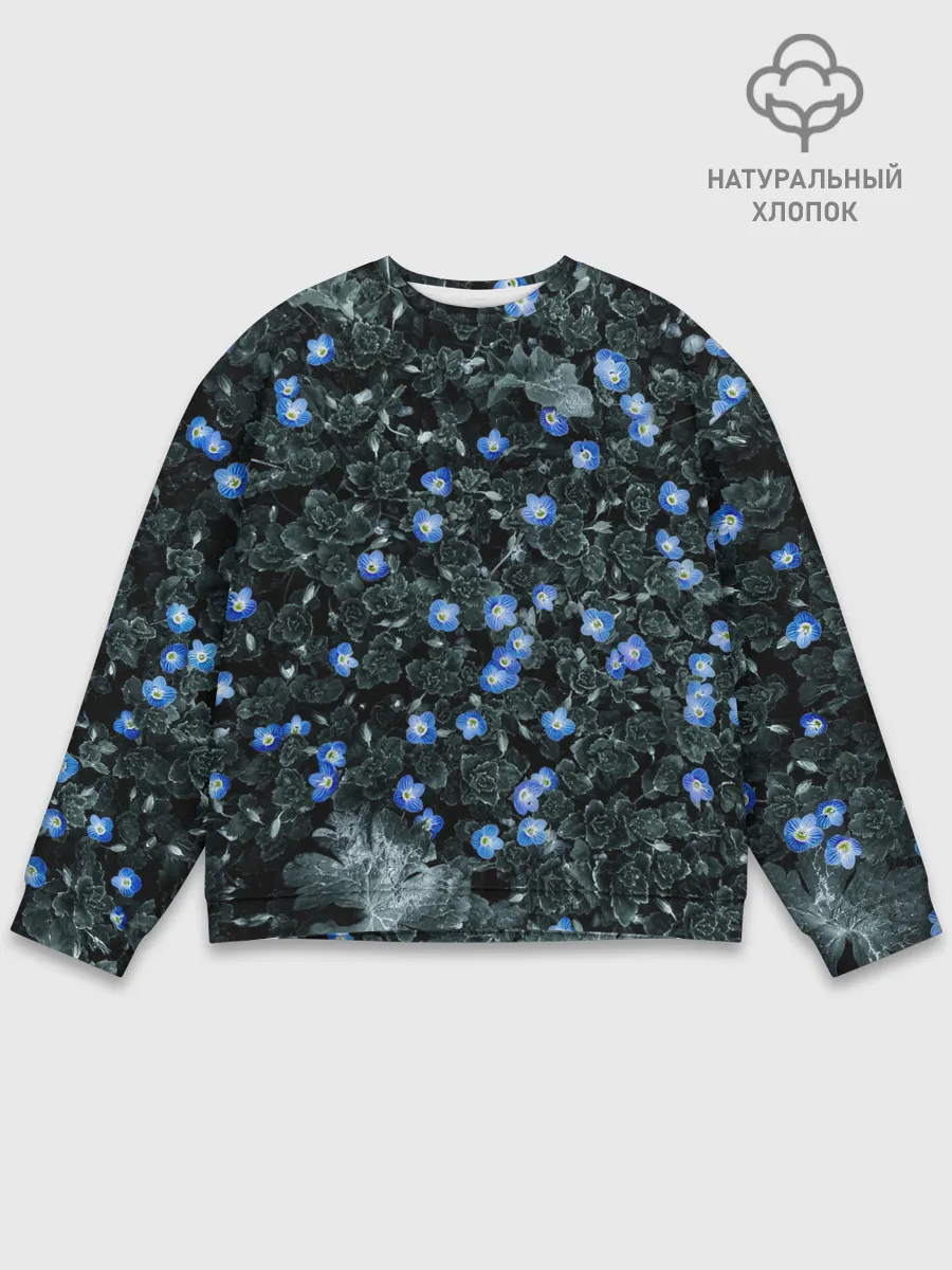 Мужской свитшот базовый / Маленькие ЦветЫ