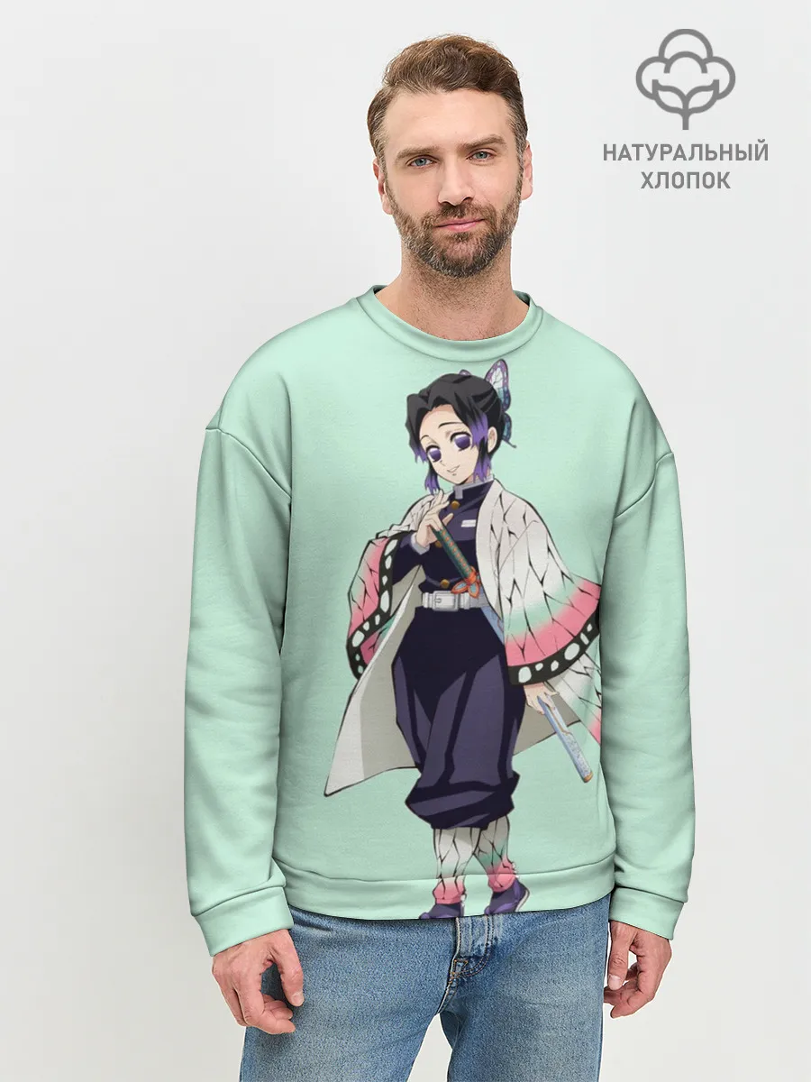 Мужской свитшот базовый / Шинобу Кочо, Столб Насекомого