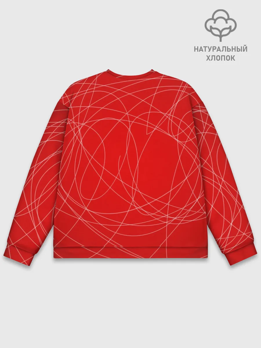 Мужской свитшот базовый / Маска Гая Фокса