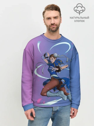 Мужской свитшот базовый / Dengerous Chun Li