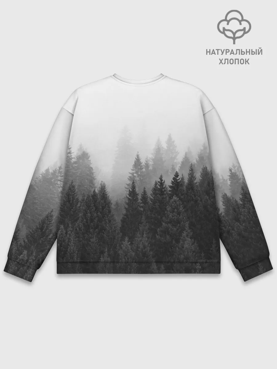 Мужской свитшот базовый / ДУХ ЛЕСА / ПОМНИ СВОИ КОРНИ