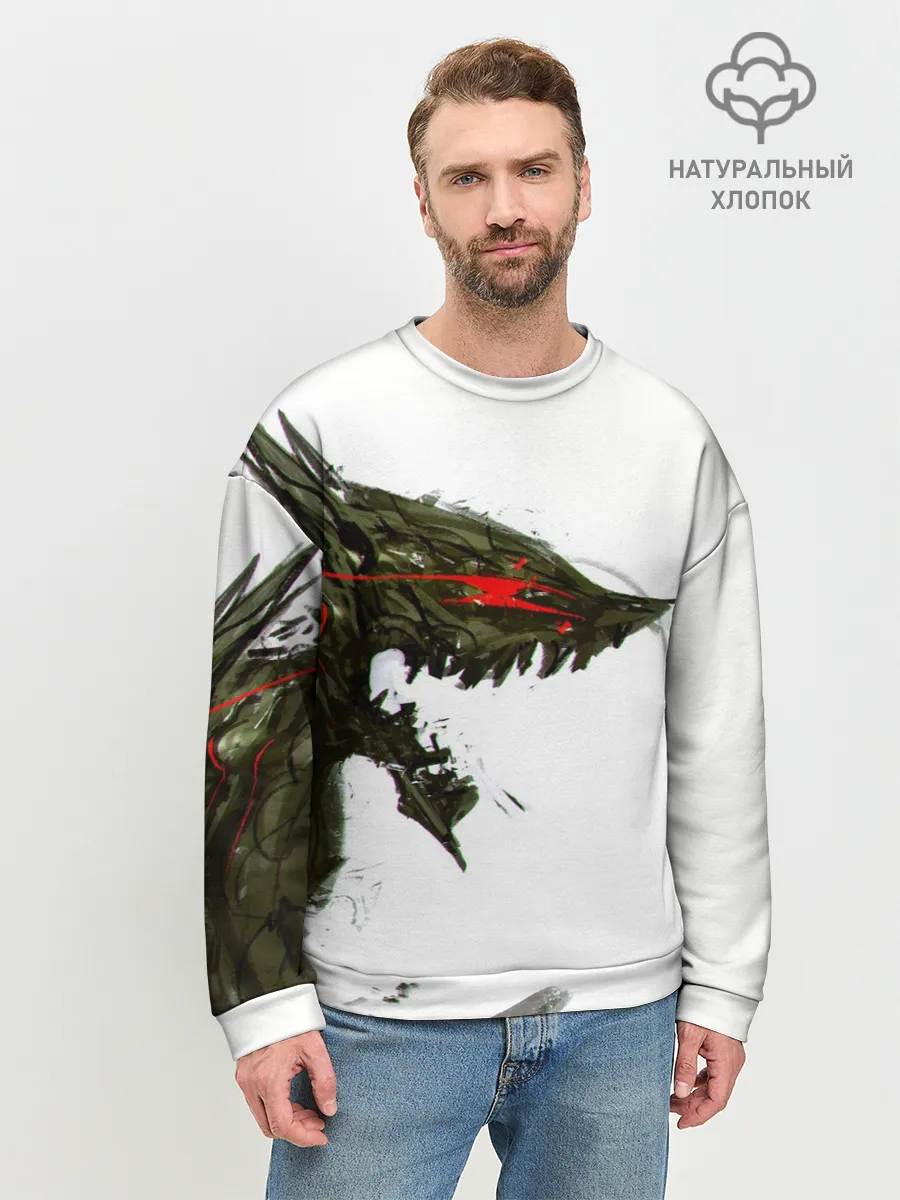 Мужской свитшот базовый / БЕРСЕРК красками