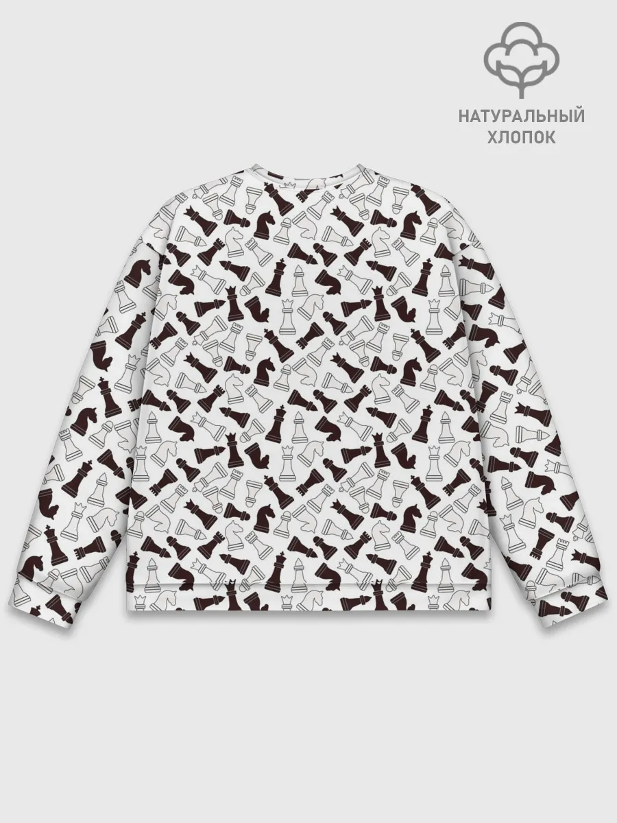 Мужской свитшот базовый / Шахматные Фигуры