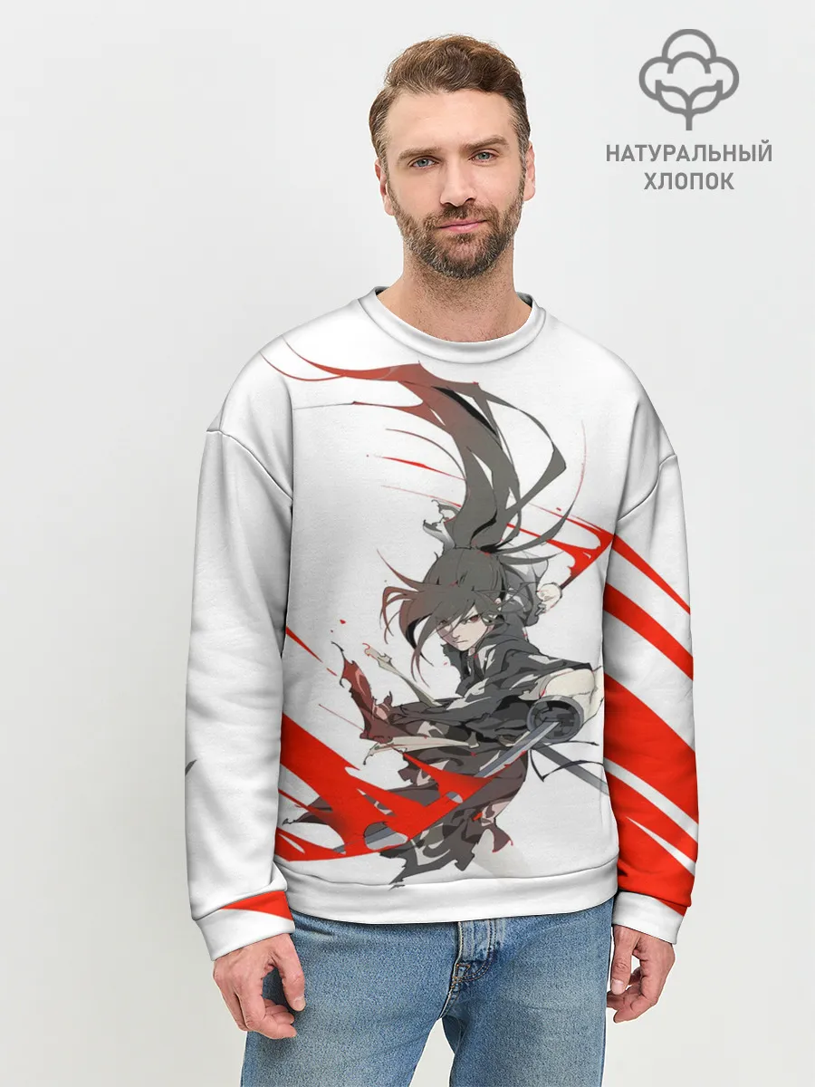 Мужской свитшот базовый / ХЯККИМАРУ И ДЕМОНЫ | ДОРОРО