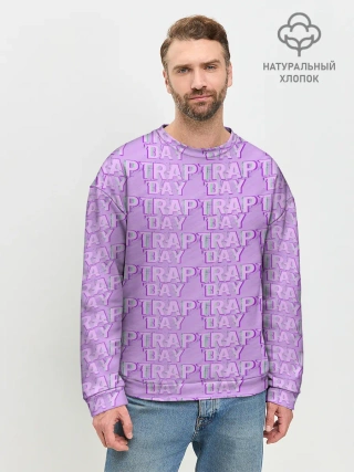 Мужской свитшот базовый / Трехмерный Trap Day