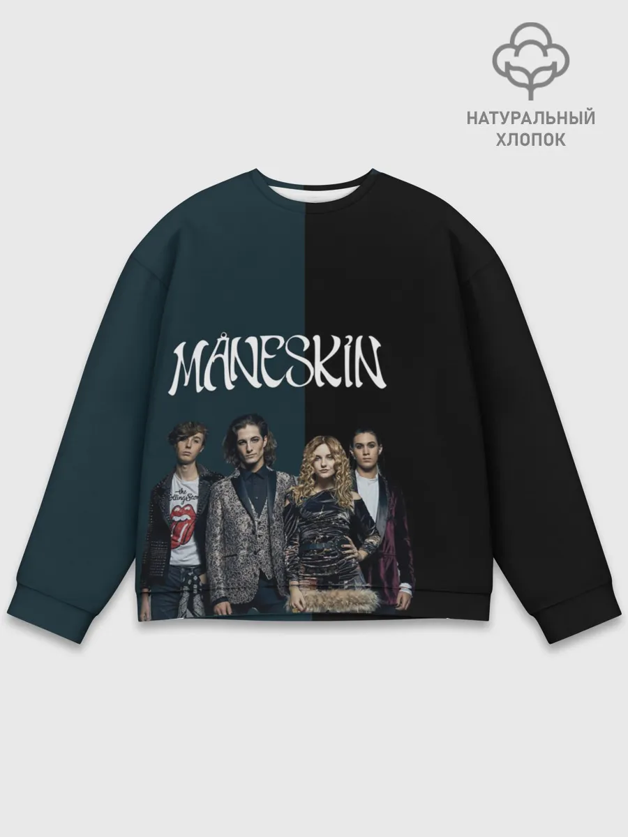 Мужской свитшот базовый / Maneskin. New heroes