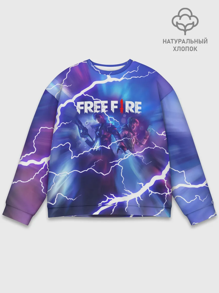 Мужской свитшот базовый / FREEFIRE | КОРОЛЕВСКАЯ БИТВА