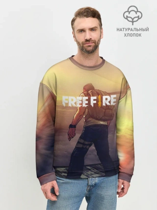Мужской свитшот базовый / FREEFIRE | БЕЙСЕР