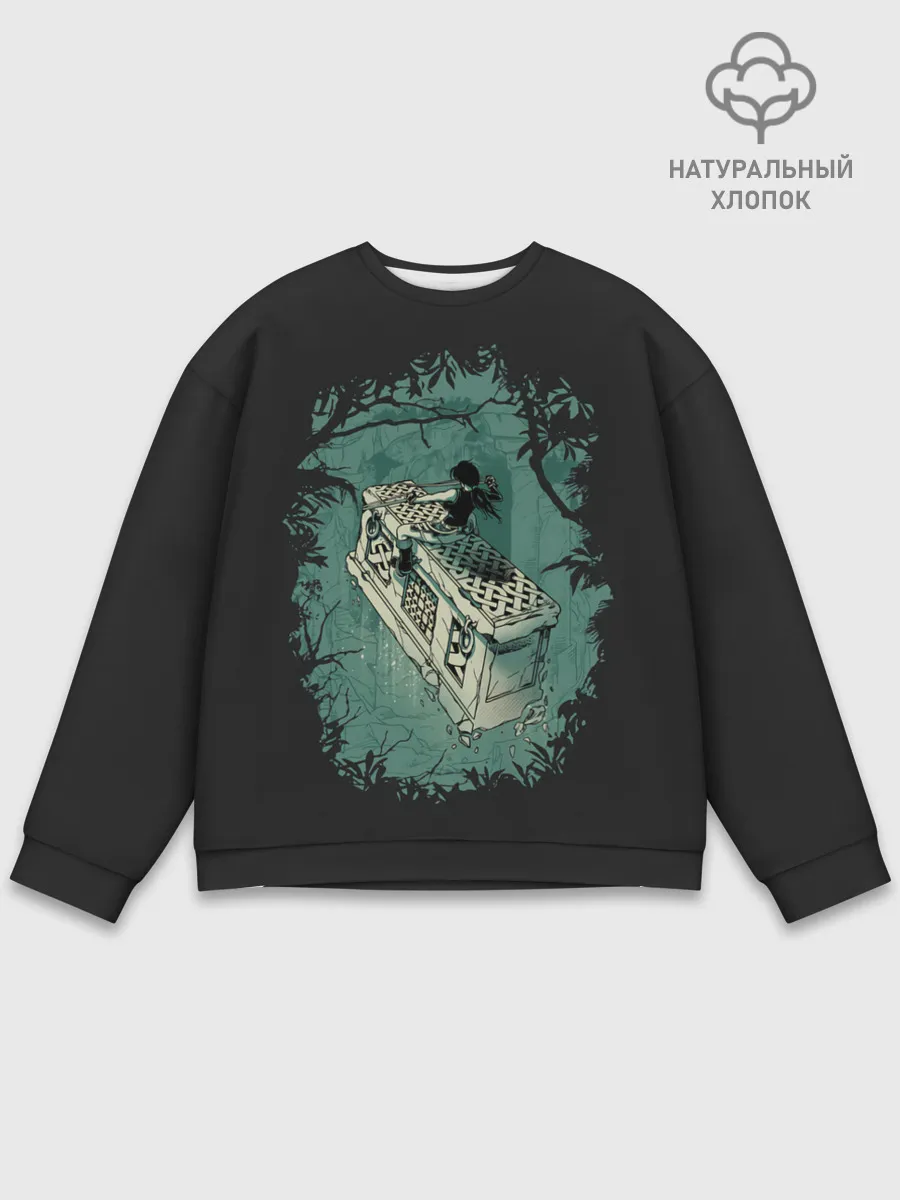 Мужской свитшот базовый / Верхом на гробнице