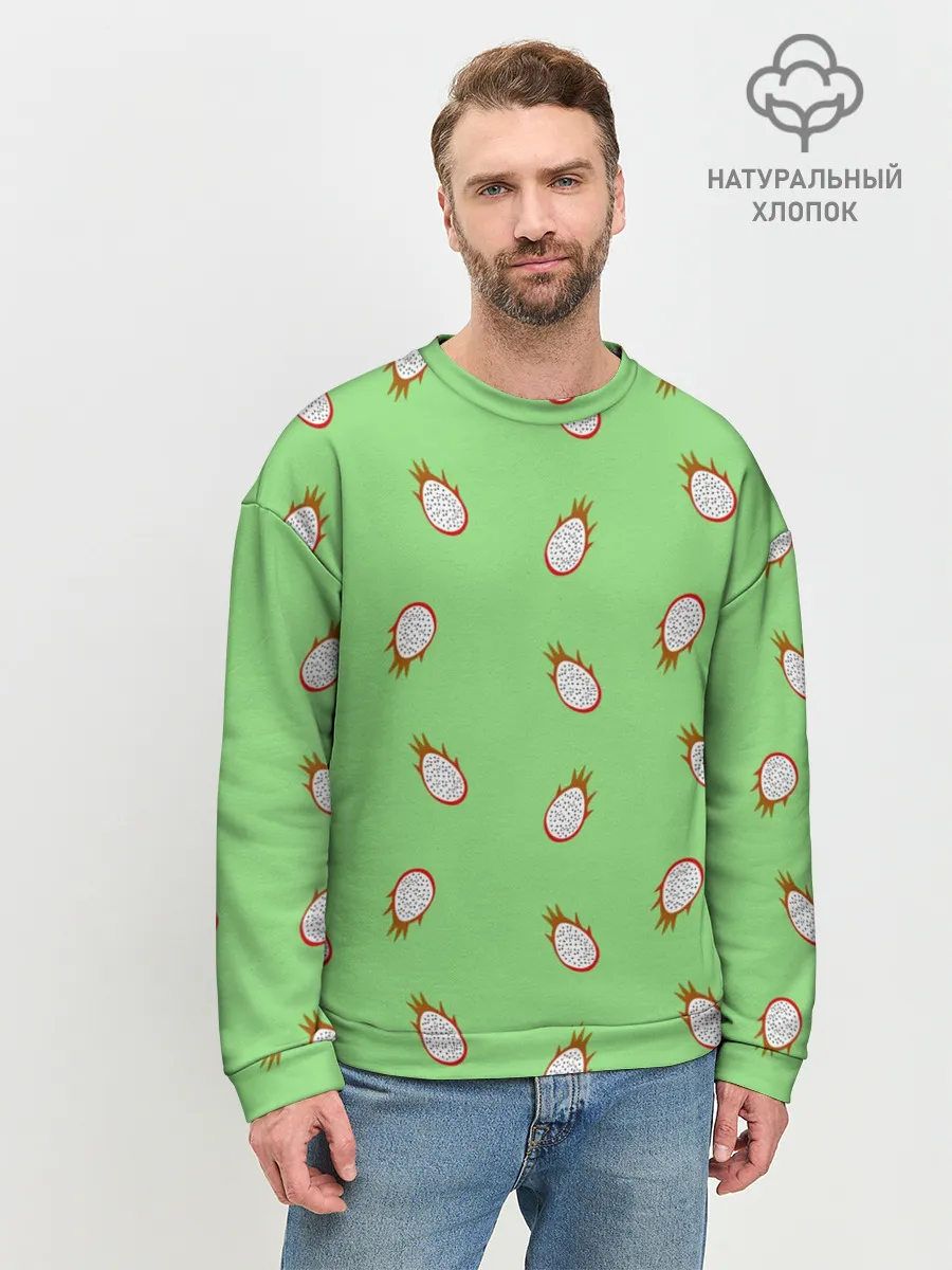 Мужской свитшот базовый / Драконий фрукт
