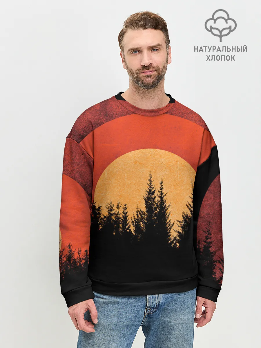 Мужской свитшот базовый / ЛЕСНИК 3D