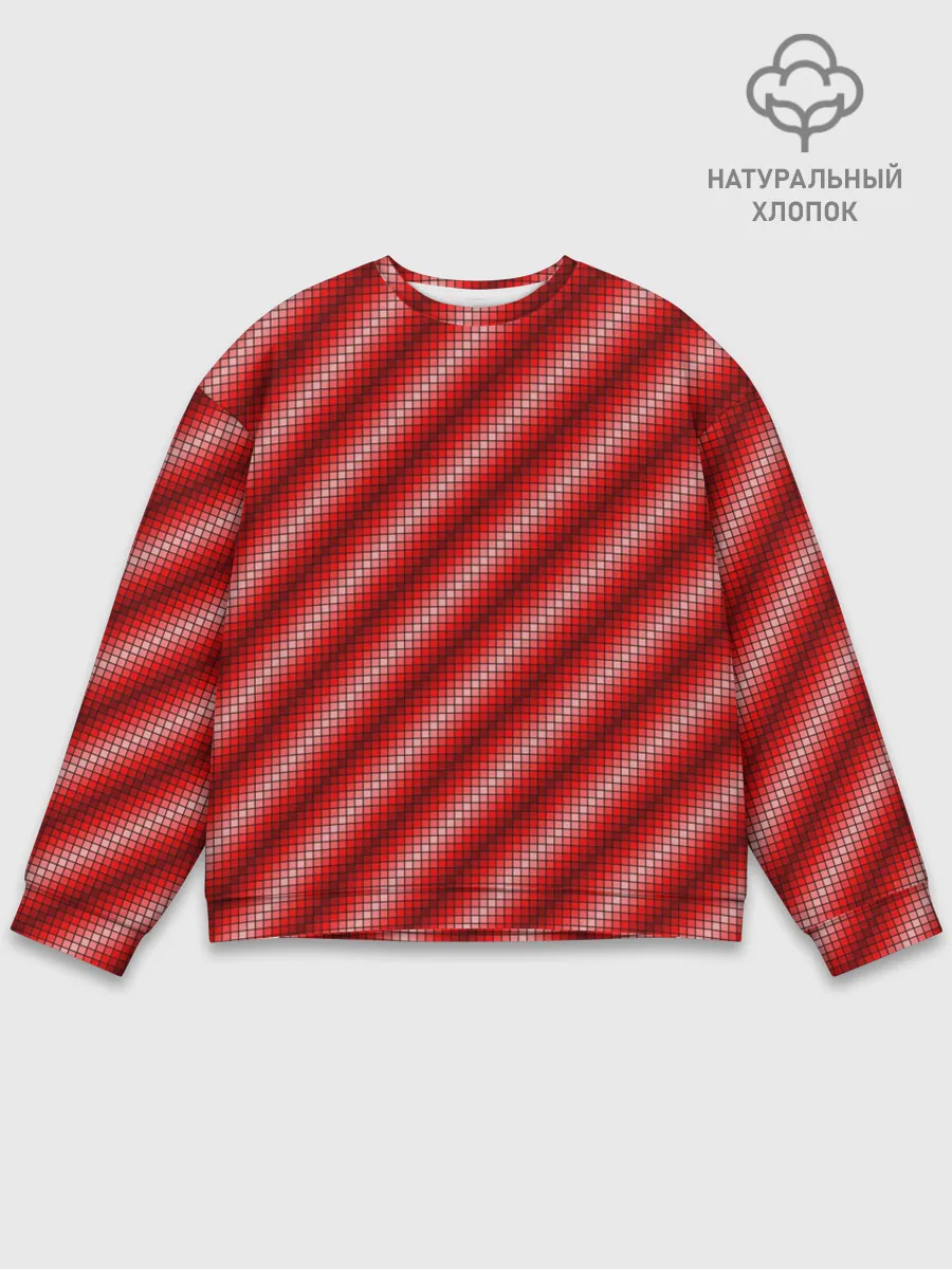 Мужской свитшот базовый / Текстура в стиле пиксель-арт