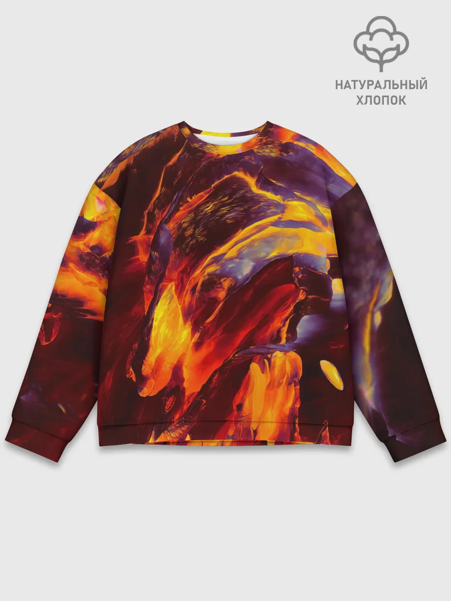 Мужской свитшот базовый / ОГНЕННЫЙ ГРАНЖ | FIRE GRUNGE