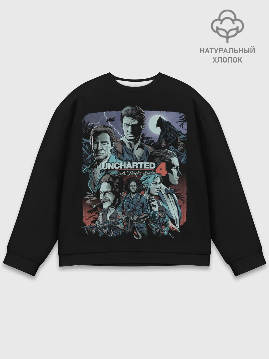 Мужской свитшот базовый / Team Uncharted