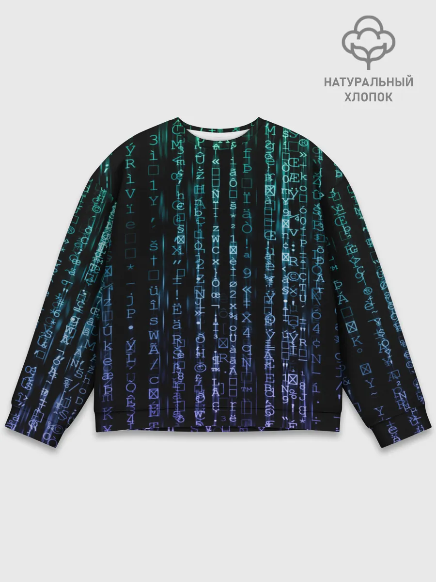 Мужской свитшот базовый / Матрица 3D