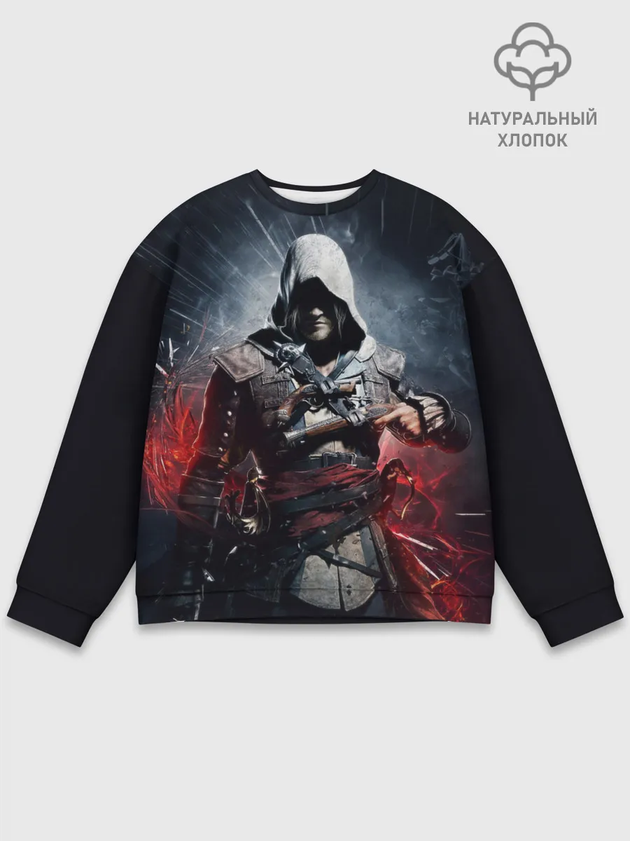 Мужской свитшот базовый / Assassins Creed 4: Black Flag