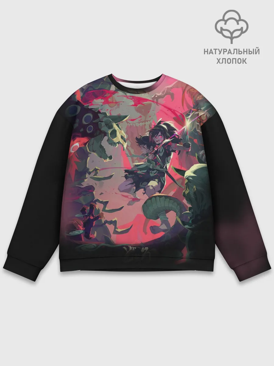 Мужской свитшот базовый / СРАЖЕНИЕ С ДЕМОНАМИ | ДОРОРО