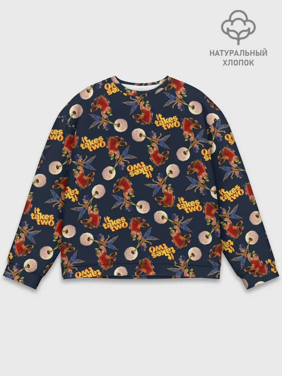 Мужской свитшот базовый / It Takes Two pattern