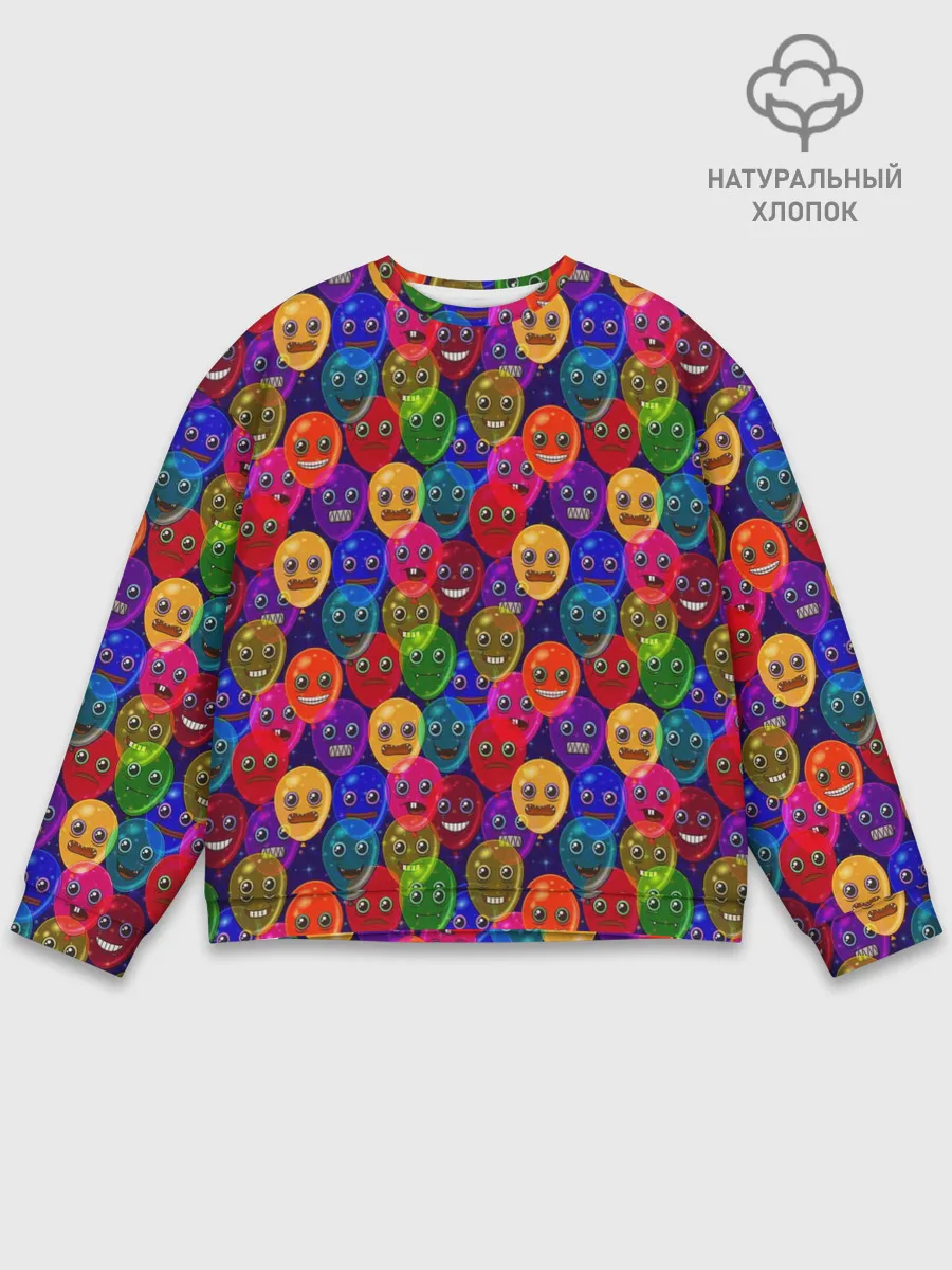 Мужской свитшот базовый / Воздушные Шарики