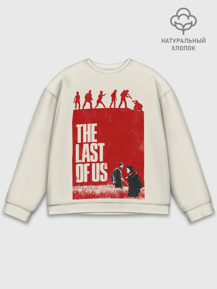 Мужской свитшот базовый / Джоэл и Элли в поле