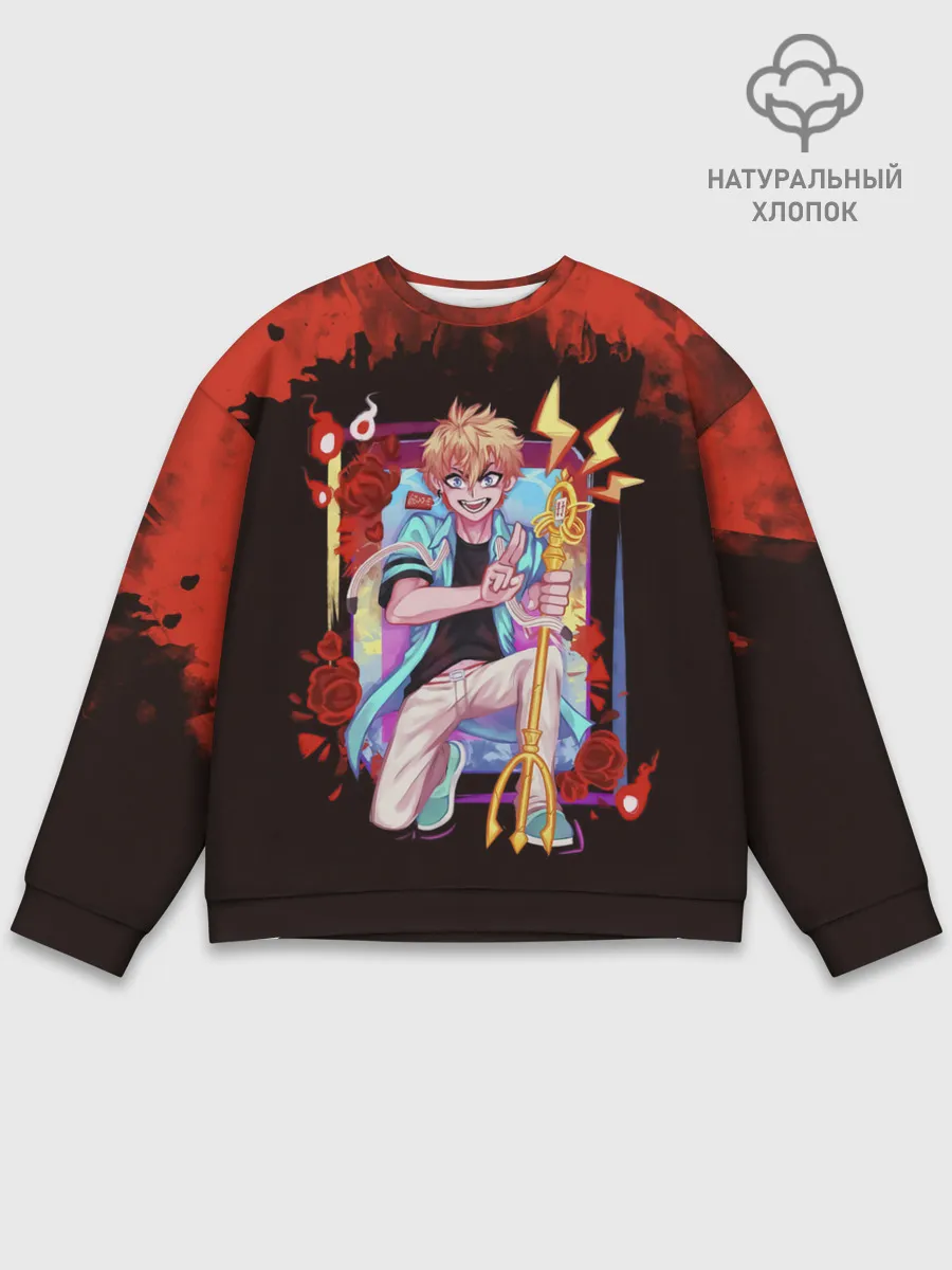 Мужской свитшот базовый / Ко Минамото | Туалетный мальчик Ханако-кун