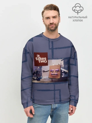 Мужской свитшот базовый / Книга любви