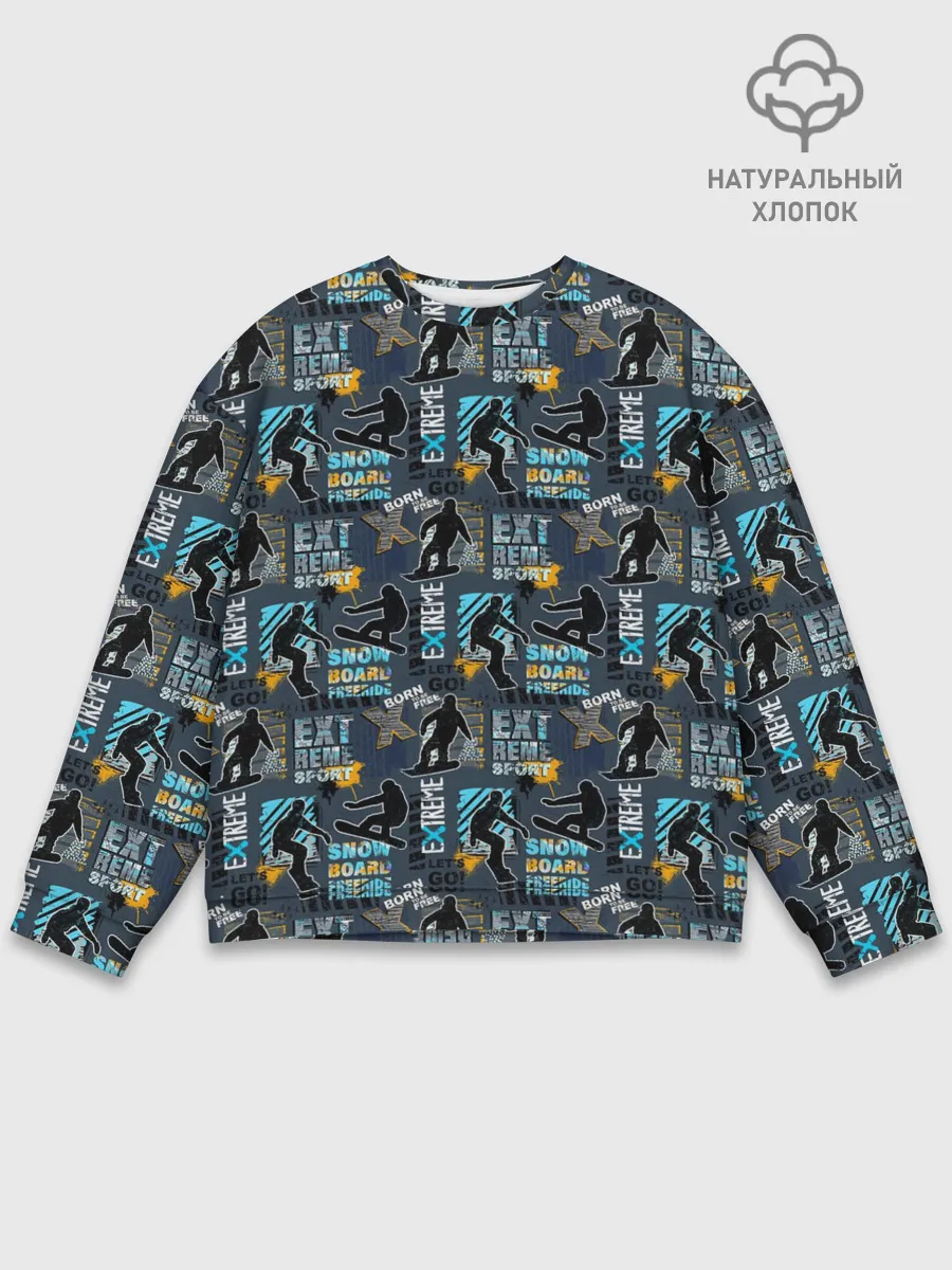 Мужской свитшот базовый / SNOWBOARD