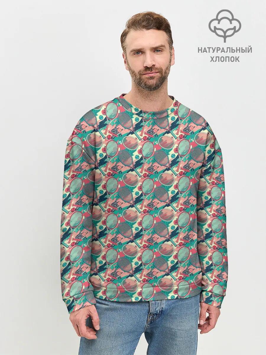 Мужской свитшот базовый / Теннисные Ракетки